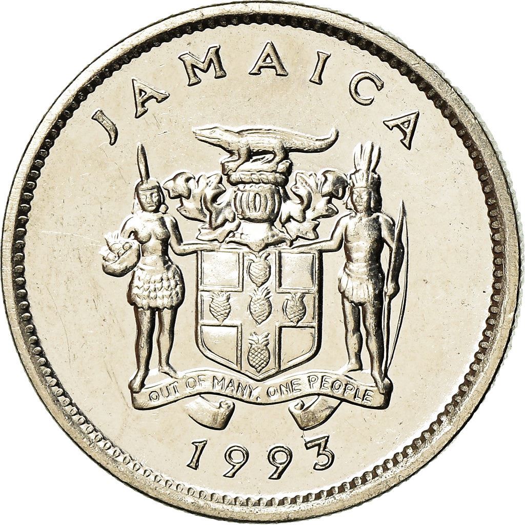 Jamaica | 5 Cents Coin | American crocodile | Km:46A | 1990 - 1993