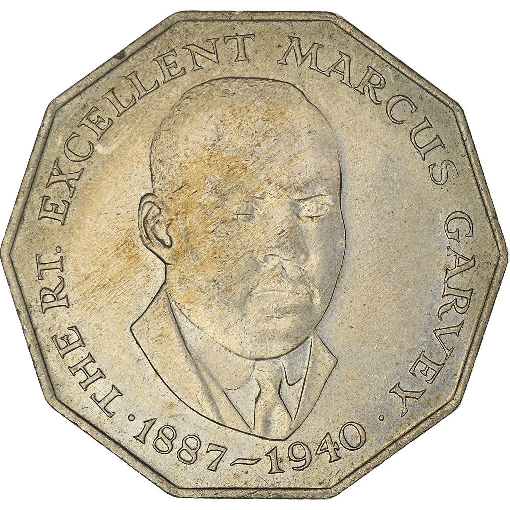 Jamaica | 50 Cents Coin | Marcus Garvey | Km:65 | 1975 - 1990