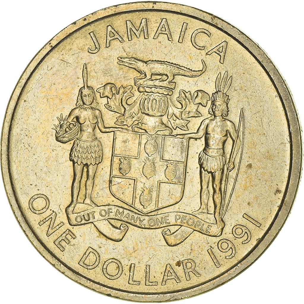 Jamaica Coin | 1 Dollar Coin | Sir Alexander Bustamante | KM145 | 1990 - 1993