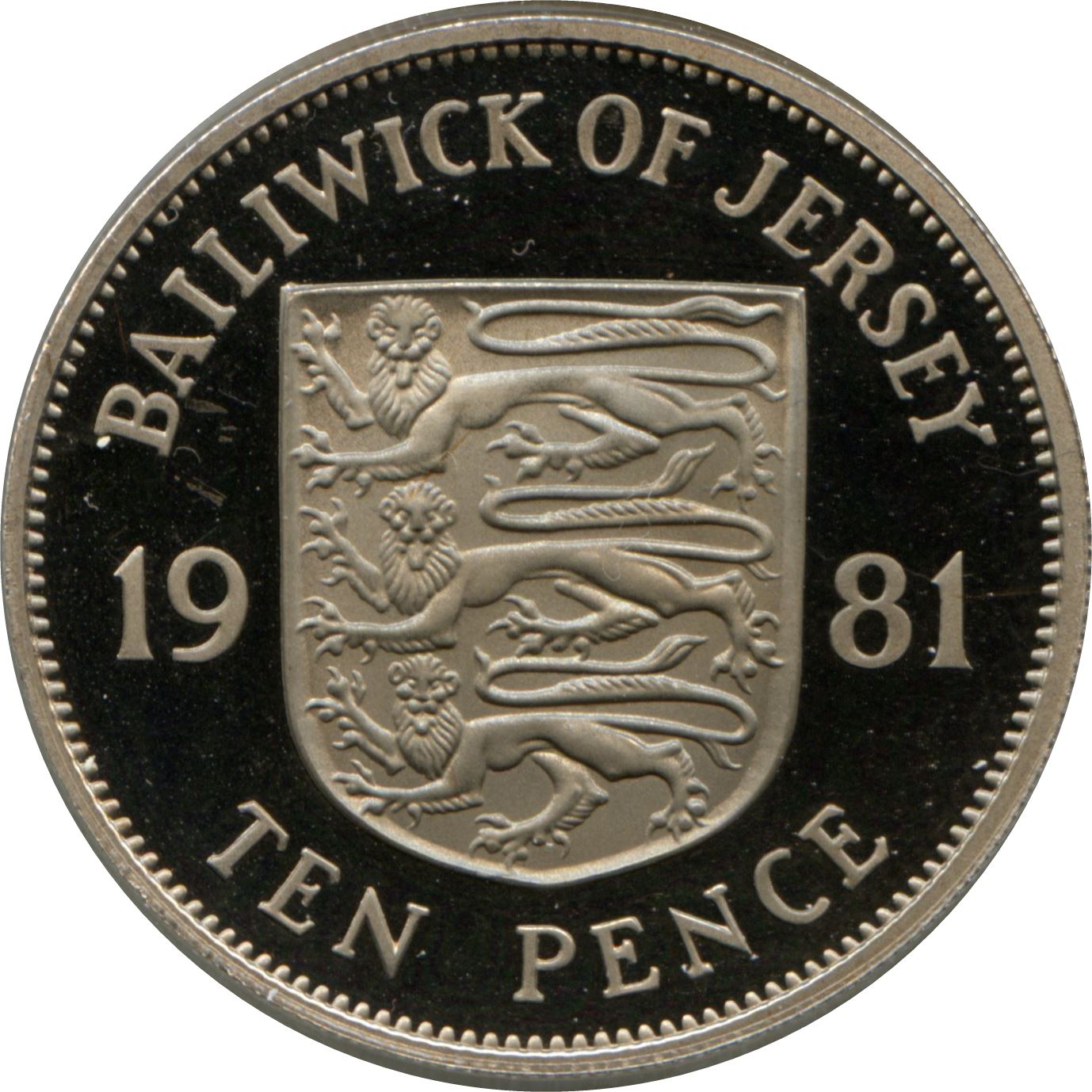 Jersey 10 Pence Coin | Queen Elizabeth II | KM49 | 1981