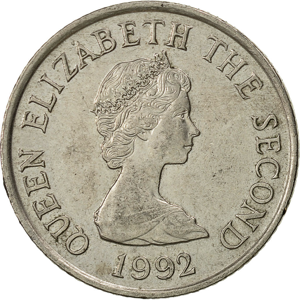 Jersey Coin Islander 10 Pence | Queen Elizabeth II | Faldouet Dolmen | KM57.2 | 1992 - 1997