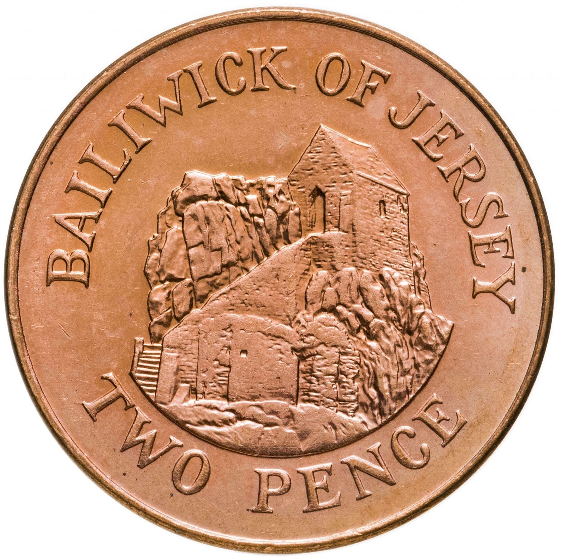 Jersey Coin Islander 2 Pence | Queen Elizabeth II | Saint Helier | KM104 | 1998 - 2016