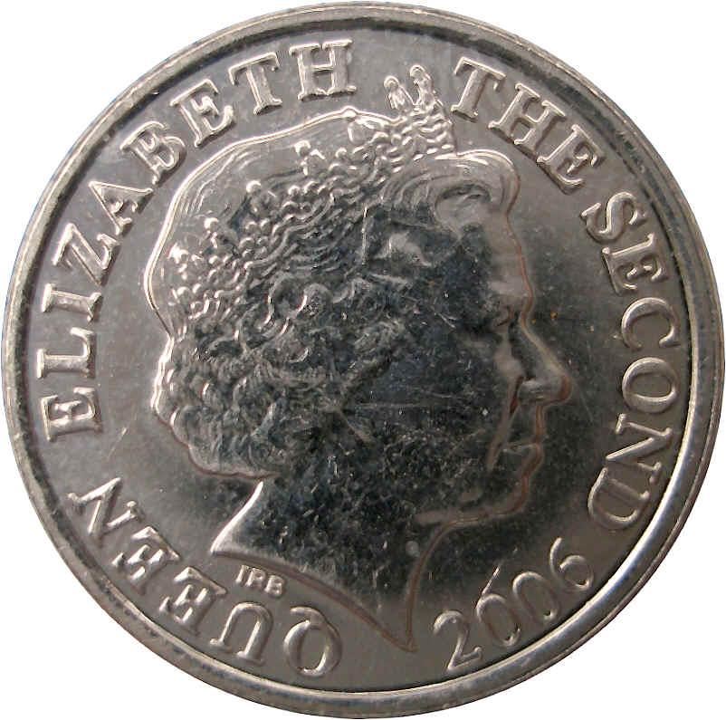 Jersey Coin Islander 5 Pence | Queen Elizabeth II | Seymour Tower | KM105 | 1998 - 2012