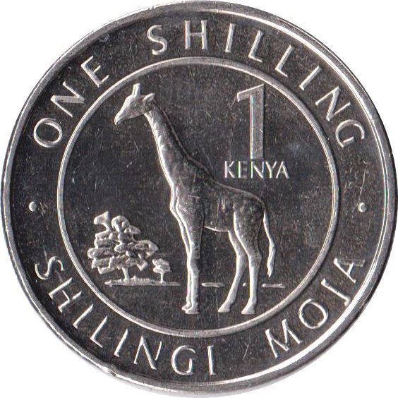 Kenya 1 Shilling Giraffe Coin | KM45 | 2018