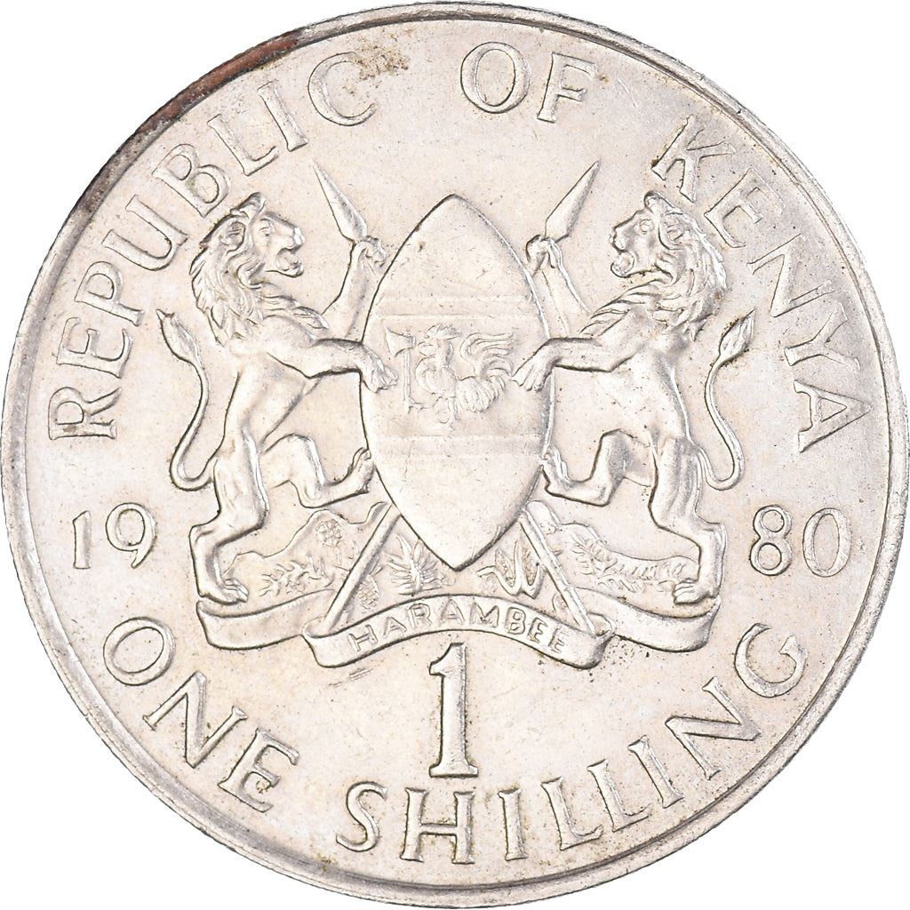 Kenya 1 Shilling | President of Kenya 1989 - 2002 Coin | KM20 | 1978 - 1989