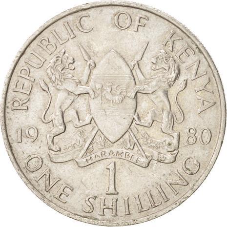 Kenya 1 Shilling | President of Kenya 1989 - 2002 Coin | KM20 | 1978 - 1989