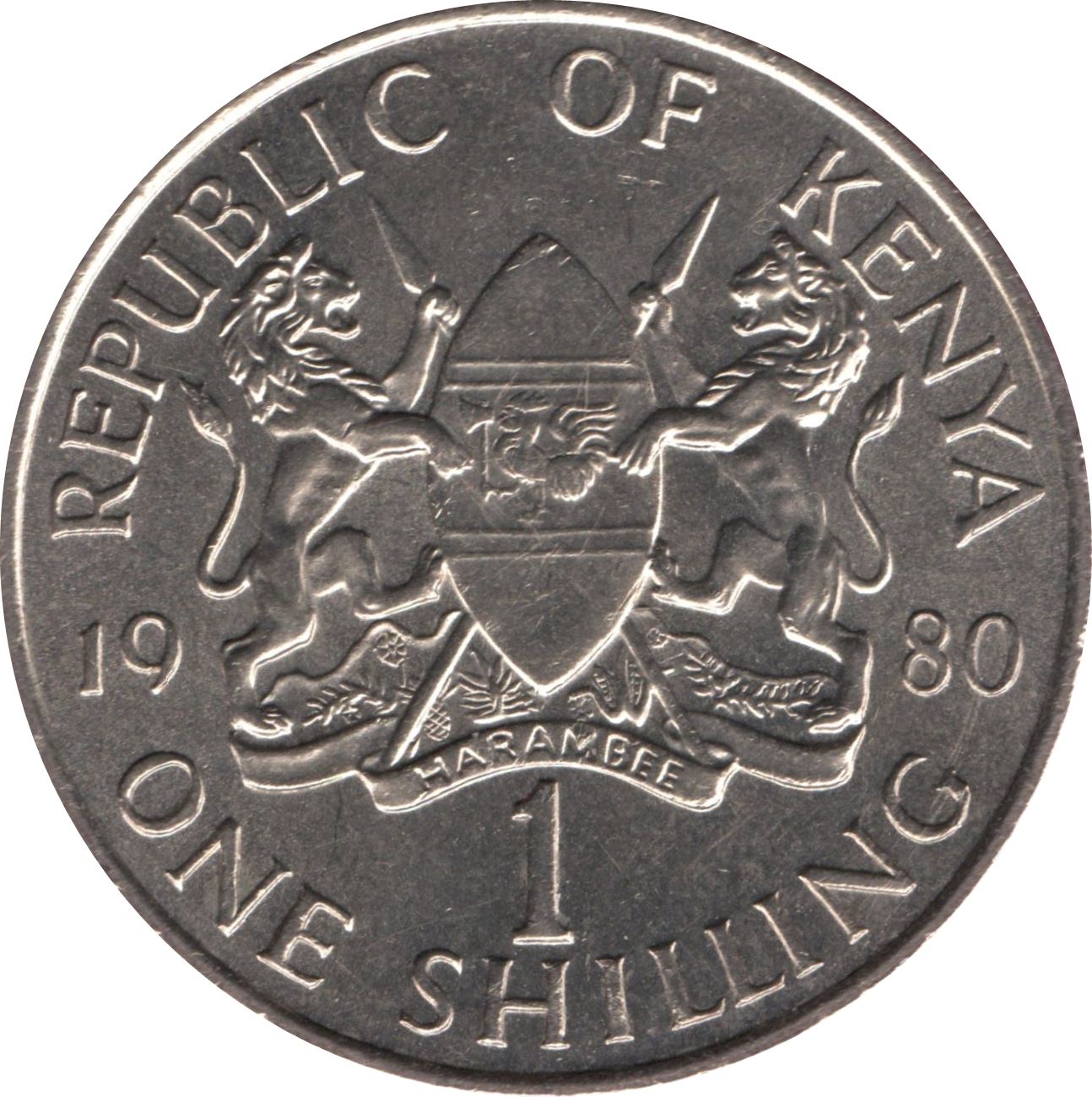 Kenya 1 Shilling | President of Kenya 1989 - 2002 Coin | KM20 | 1978 - 1989