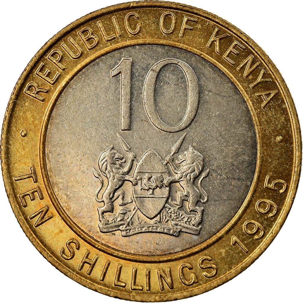 Kenya | 10 Cents Coin | Daniel Toroitich Arap Moi | KM31 | 1995