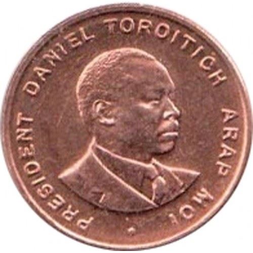 Kenya | 10 Cents Coin | Daniel Toroitich Arap Moi | KM31 | 1995