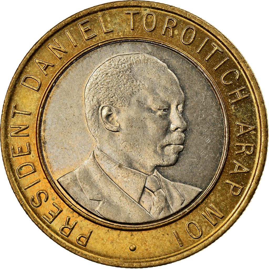 Kenya | 10 Cents Coin | Daniel Toroitich Arap Moi | KM31 | 1995