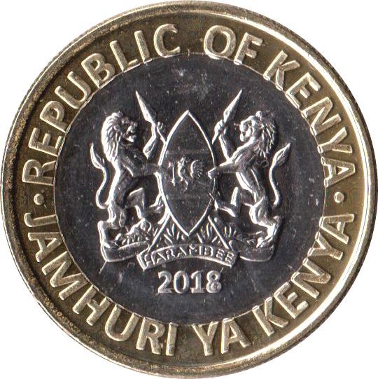 Kenya 10 Shillings Lion Coin | KM47 | 2018