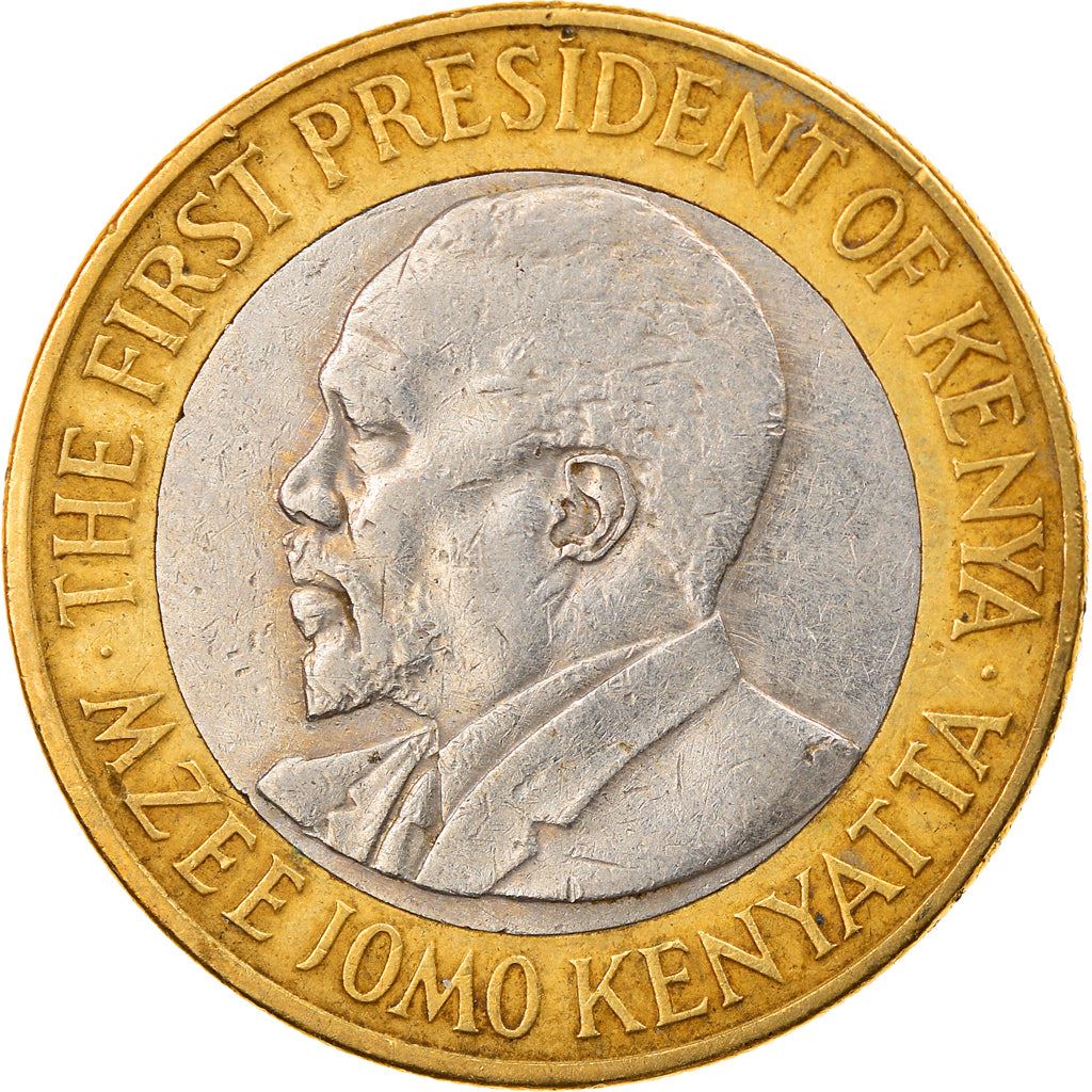 Kenya 10 Shillings | Mzee Jomo Kenyatta Coin | KM35.1 | 2005 - 2009