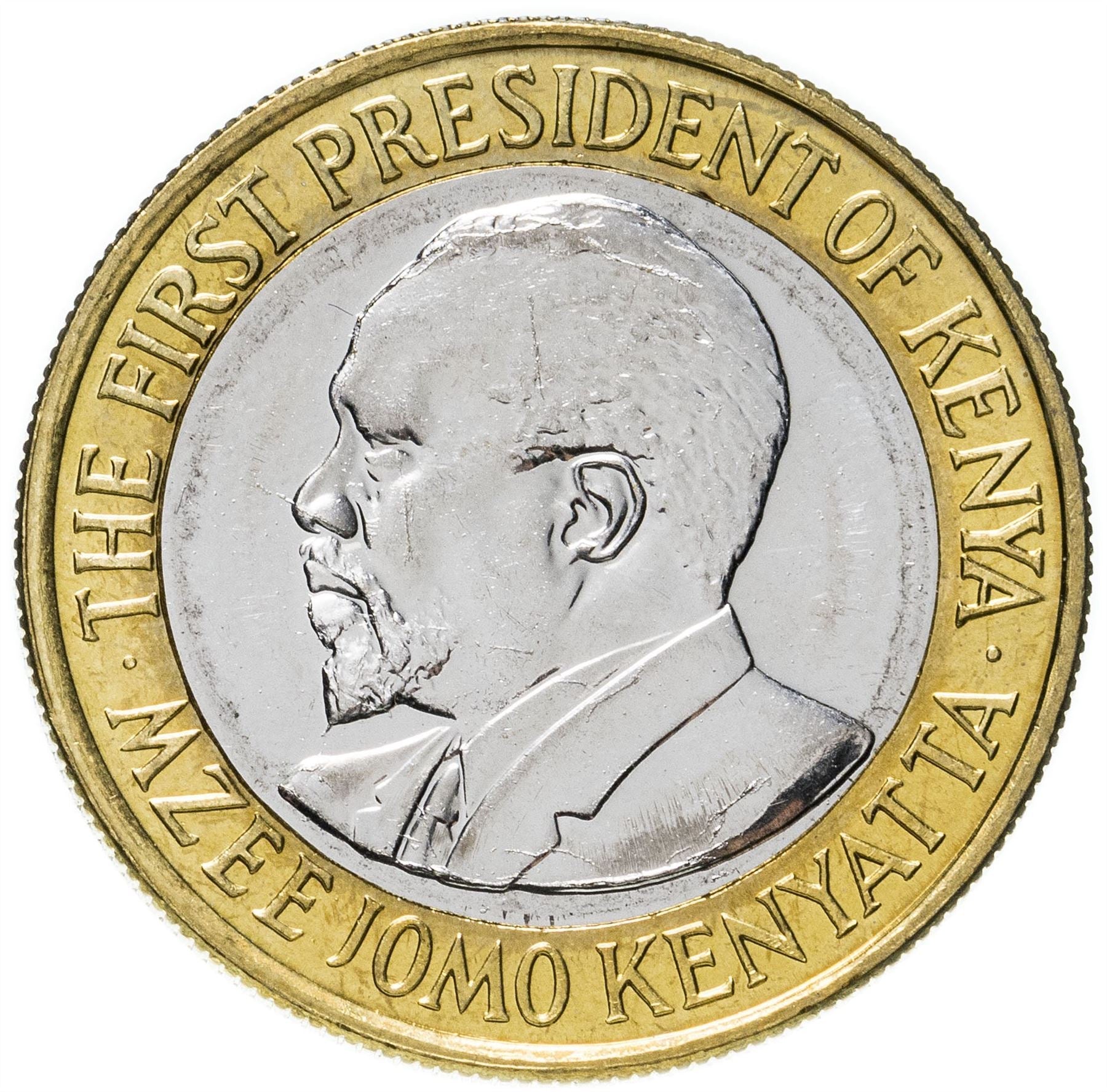 Kenya 10 Shillings | Mzee Jomo Kenyatta Coin | KM35.2 | 2010