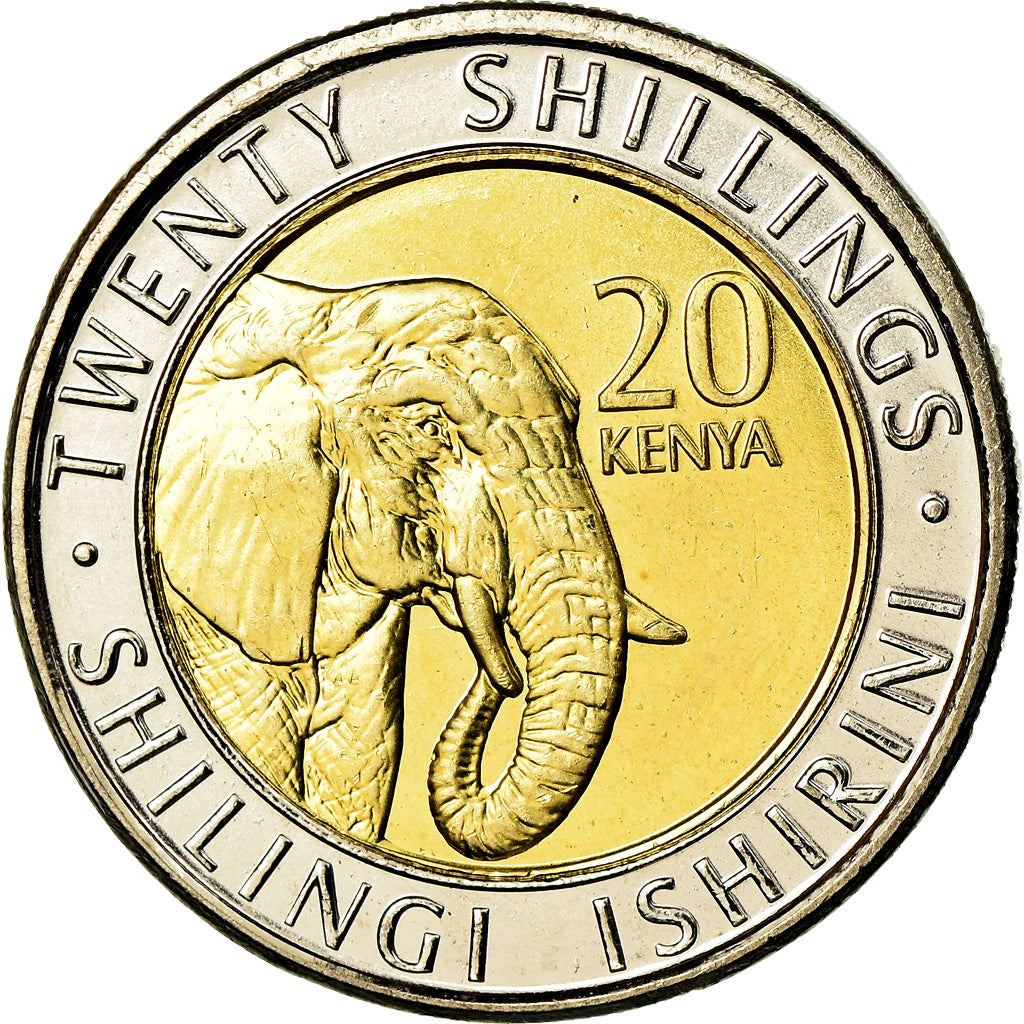 Kenya | 20 Shillings Coin | Elephant | KM48 | 2018