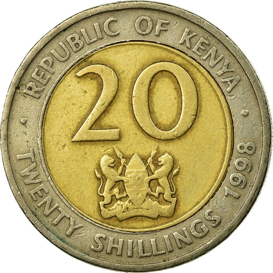 Kenya 20 Shillings Coin | KM32 | 1998