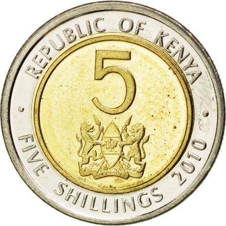 Kenya 5 Shillings | M.J.Kenyatta Coin | KM37.2 | 2010