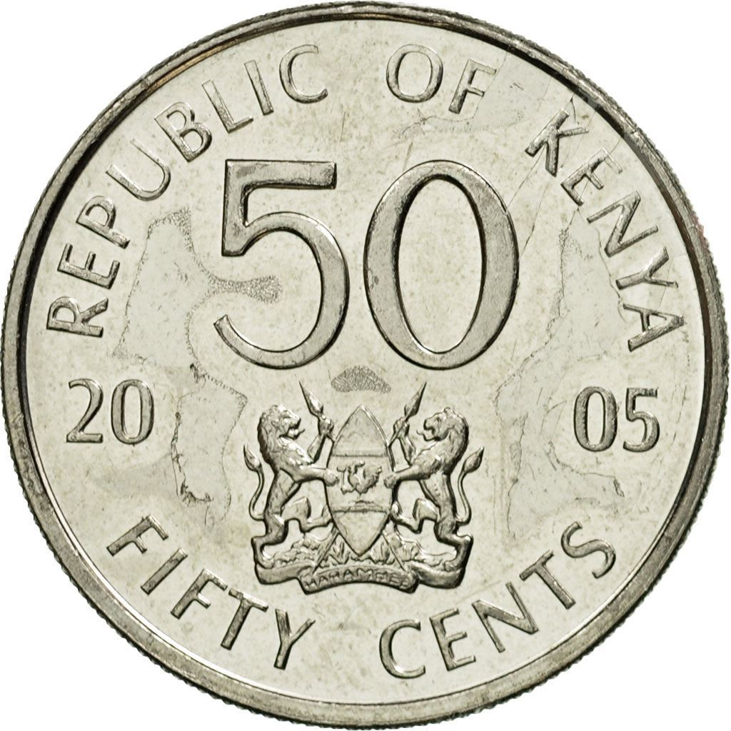 Kenya 50 Cents | Mzee Jomo Kenyatta Coin | KM41 | 2005 - 2009