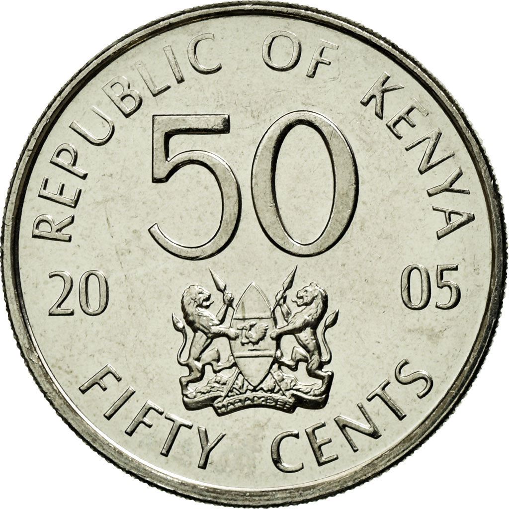 Kenya 50 Cents | Mzee Jomo Kenyatta Coin | KM41 | 2005 - 2009