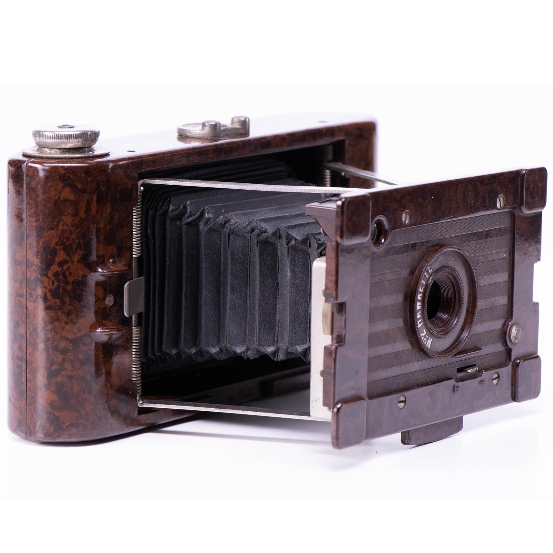 Kodak No. 2 Hawkette Camera | 105mm lens | Bakelite brown | Great Britain | 1930