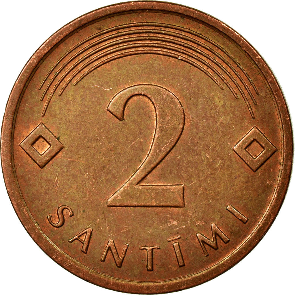 Latvia Coin Latvian 2 Santimi | KM21 | 1992 - 2009