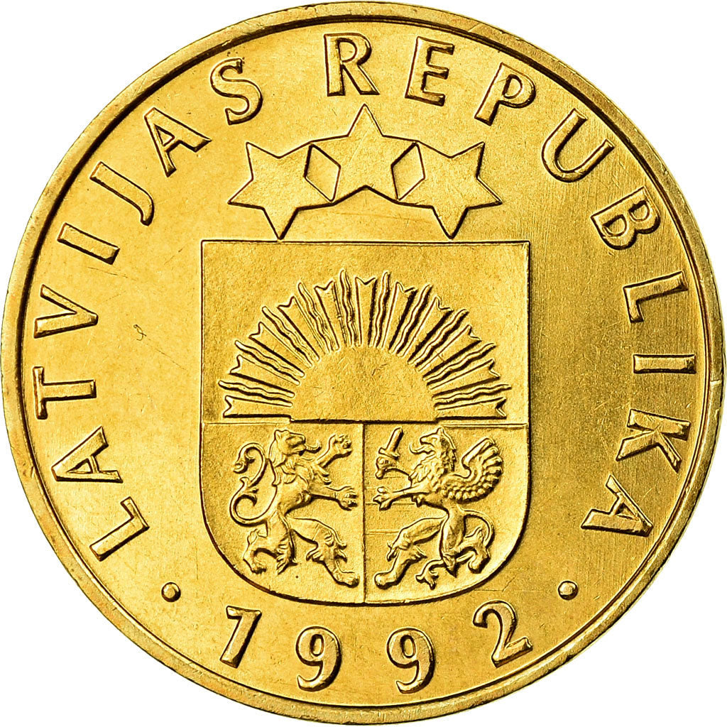 Latvia Coin Latvian 20 Santimu | KM22.1 | 1992 - 2009