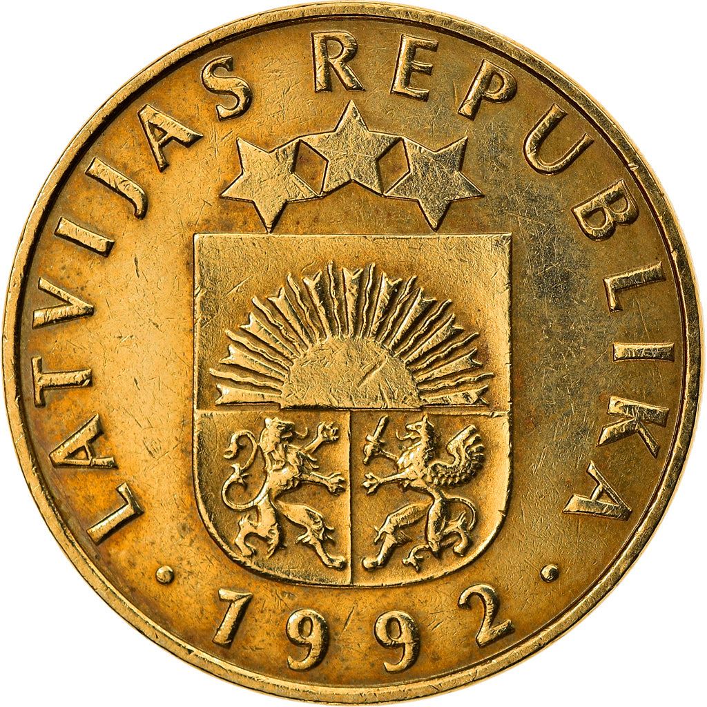 Latvia Coin Latvian 20 Santimu | KM22.1 | 1992 - 2009