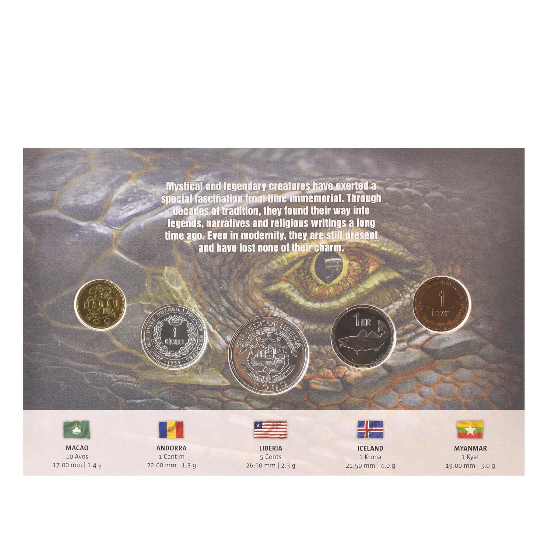 Legendary - Mystical Creatures | 5 Coins | Chinthe | Giant | Dragon | Angel | Auspicious Lion