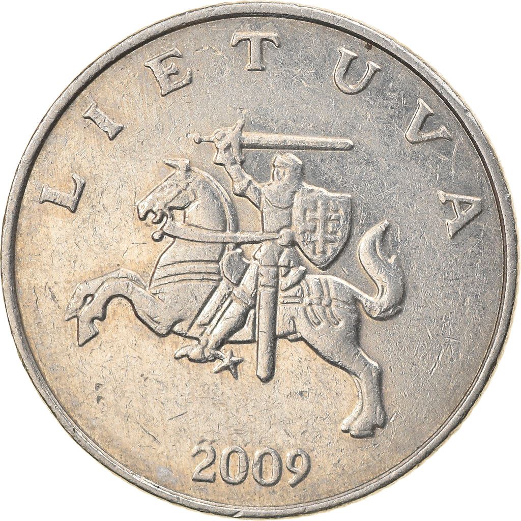 Lithuania Coin Lithuanian 1 Litas | Vytis | Knight | Horse | KM111 | 1998 - 2014