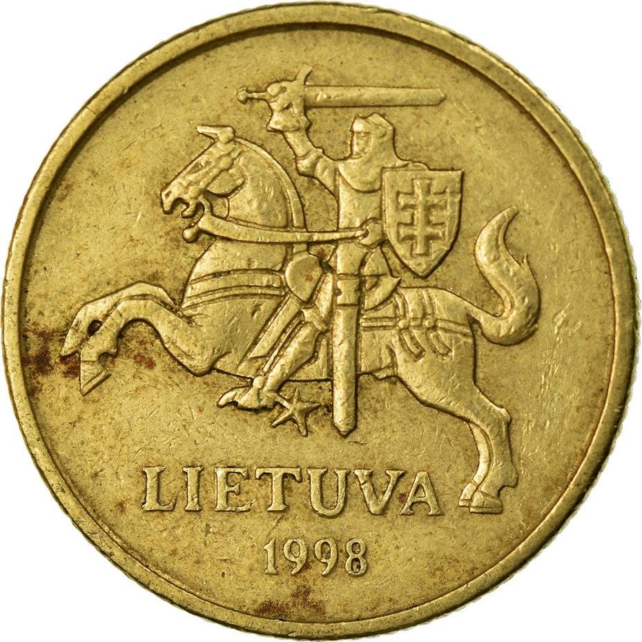 Lithuania Coin Lithuanian 20 Centų | Vytis | Knight | Horse | KM107 | 1997 - 2014