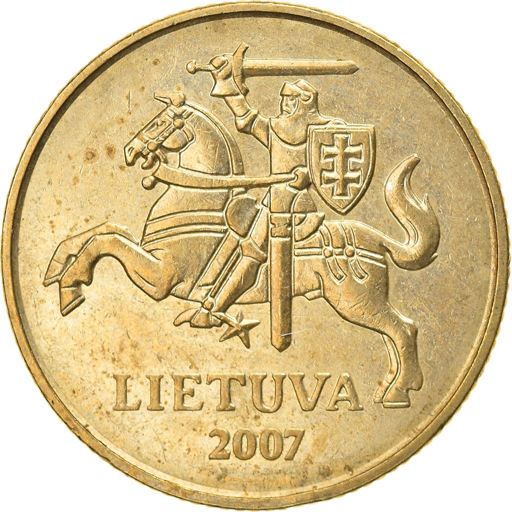 Lithuania Coin Lithuanian 20 Centų | Vytis | Knight | Horse | KM107 | 1997 - 2014