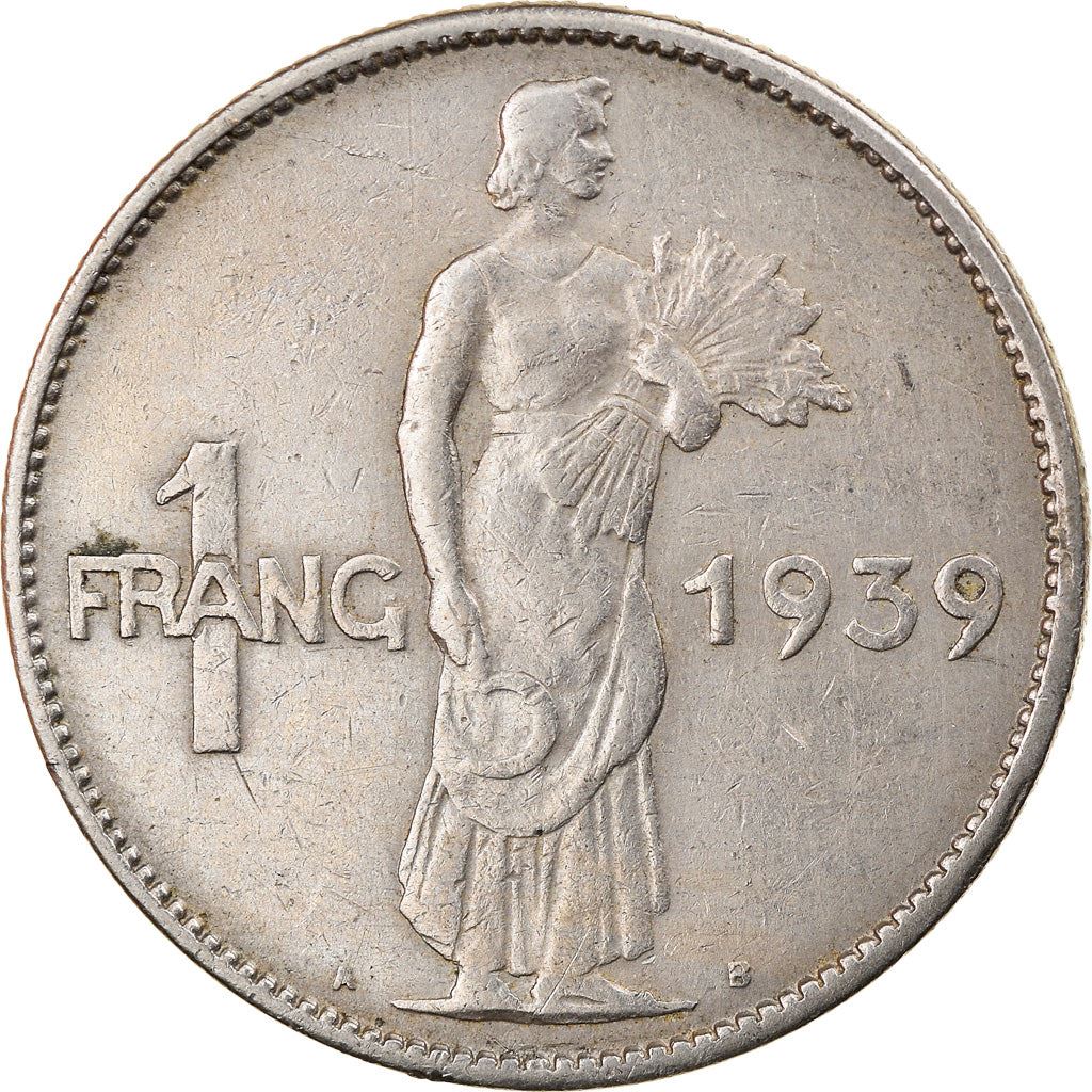 Luxembourg | 1 Franc Coin | Charlotte | KM44 | 1939