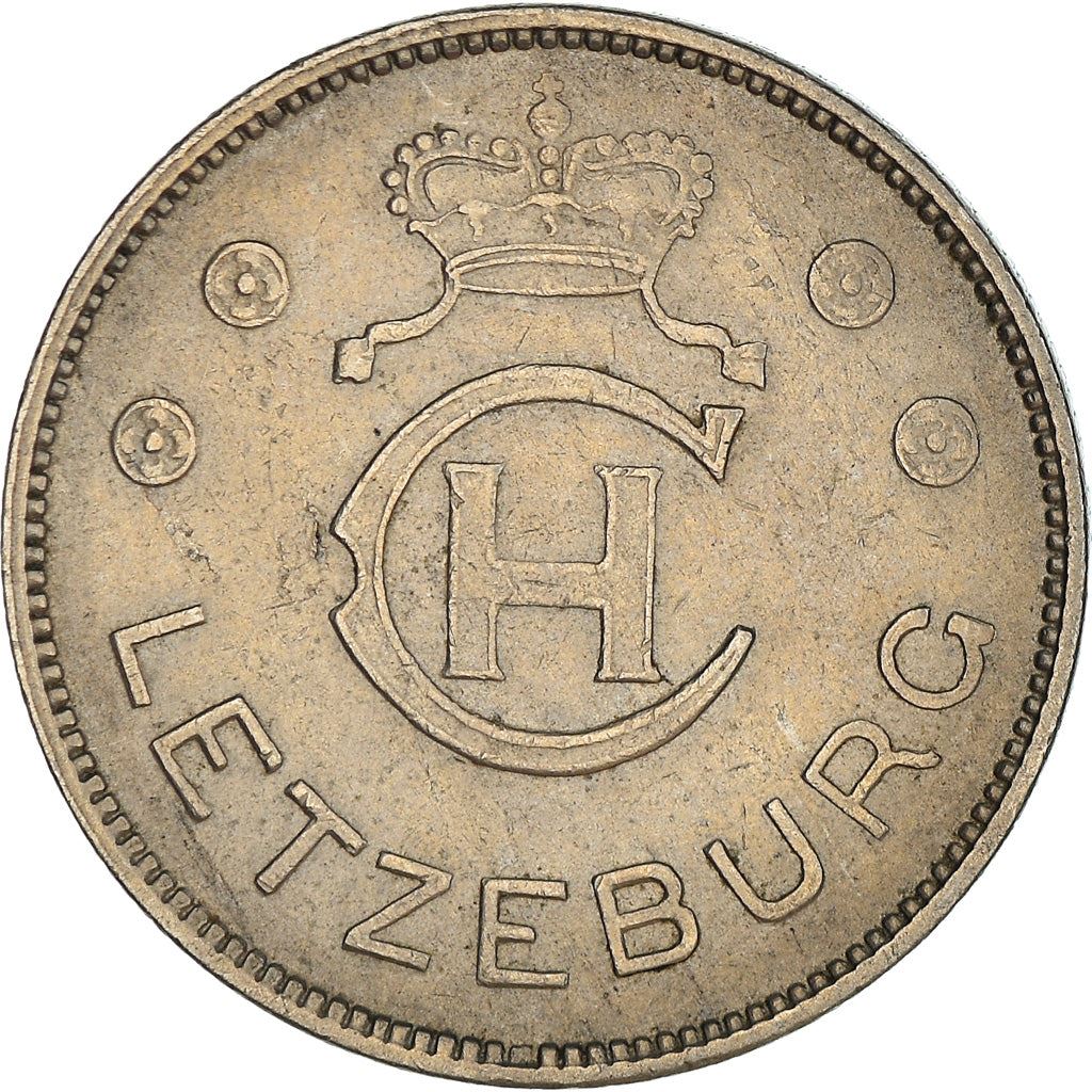 Luxembourg | 1 Franc Coin | Charlotte | KM44 | 1939