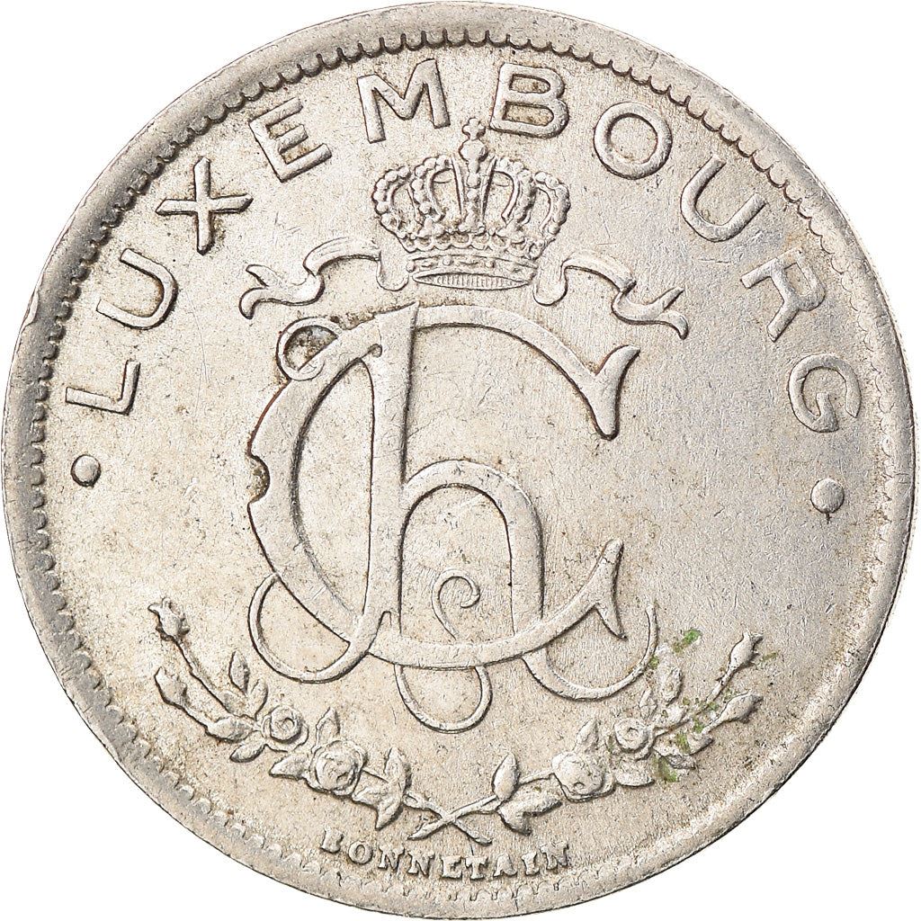 Luxembourg 1 Franc Coin | Grand Duchess Charlotte | 1924 - 1935