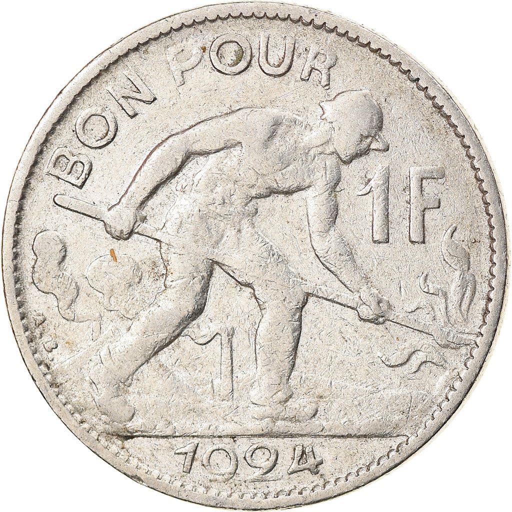 Luxembourg 1 Franc Coin | Grand Duchess Charlotte | 1924 - 1935