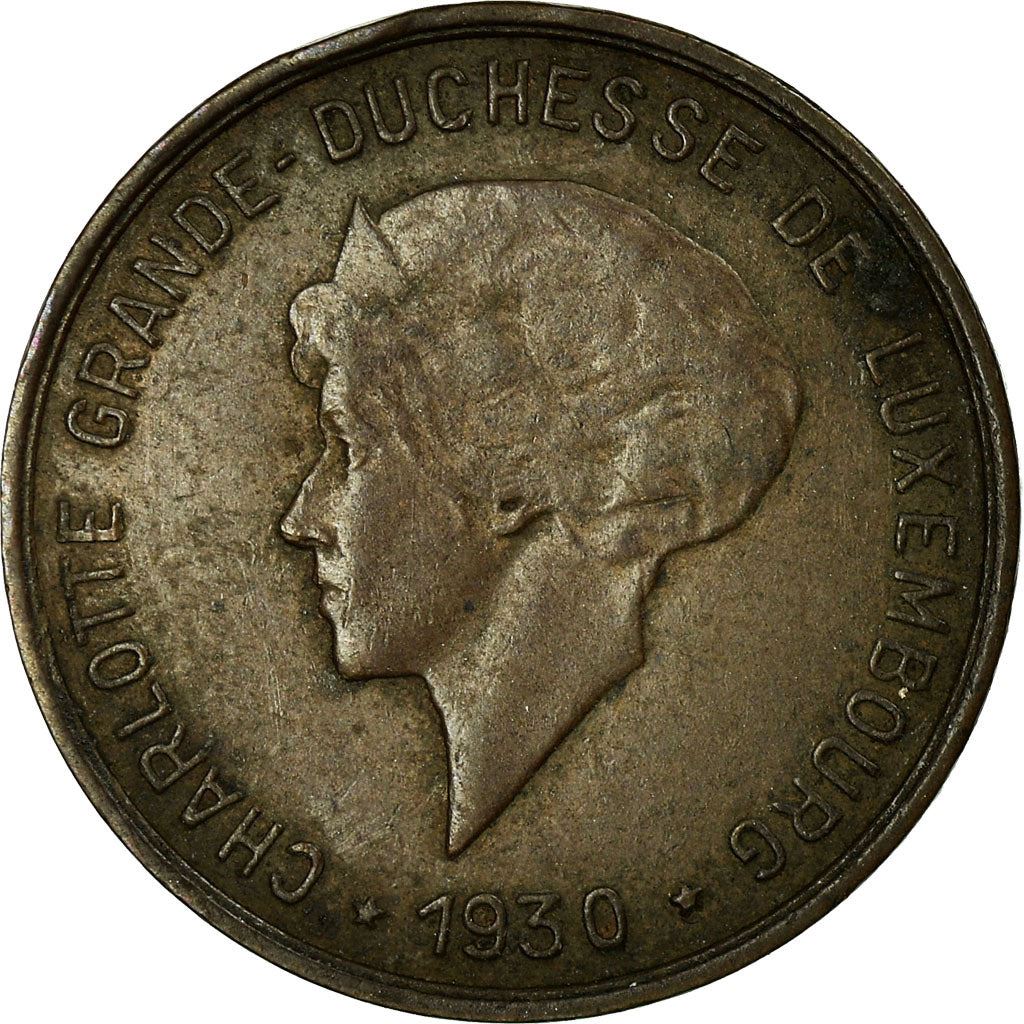 Luxembourg 5 Centimes Coin | Grand Duchess Charlotte | 1930