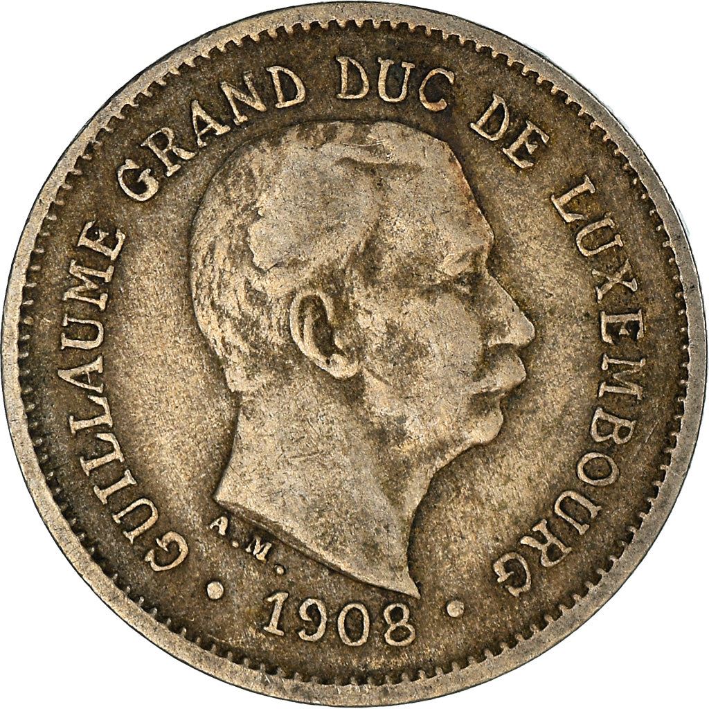 Luxembourg | 5 Centimes Coin | Guillaume IV | William IV | KM26 | 1908