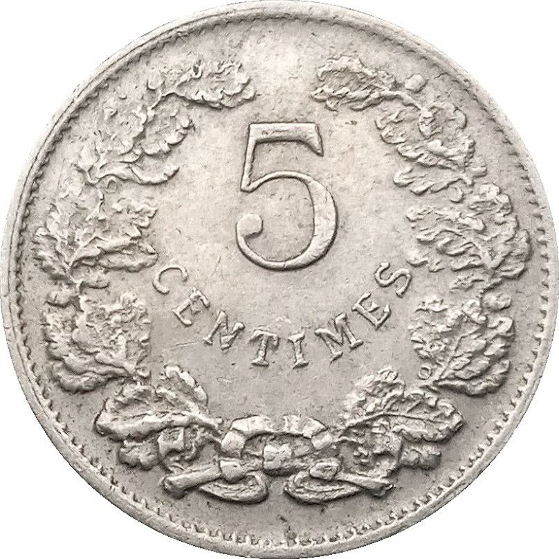 Luxembourg | 5 Centimes Coin | Guillaume IV | William IV | KM26 | 1908