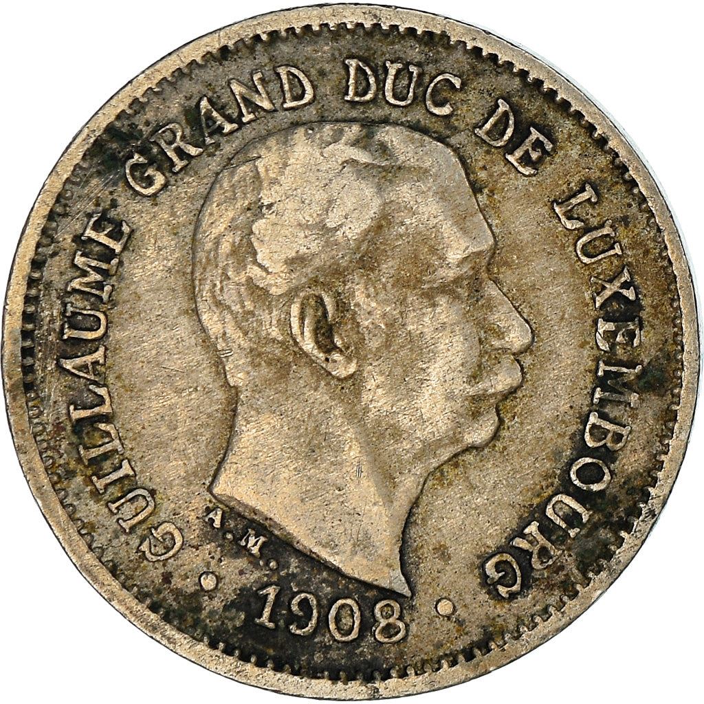 Luxembourg | 5 Centimes Coin | Guillaume IV | William IV | KM26 | 1908