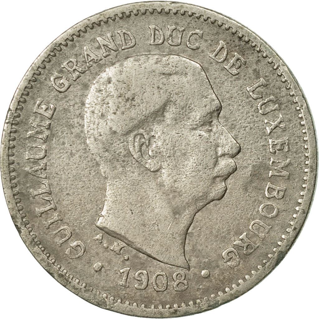 Luxembourg | 5 Centimes Coin | Guillaume IV | William IV | KM26 | 1908