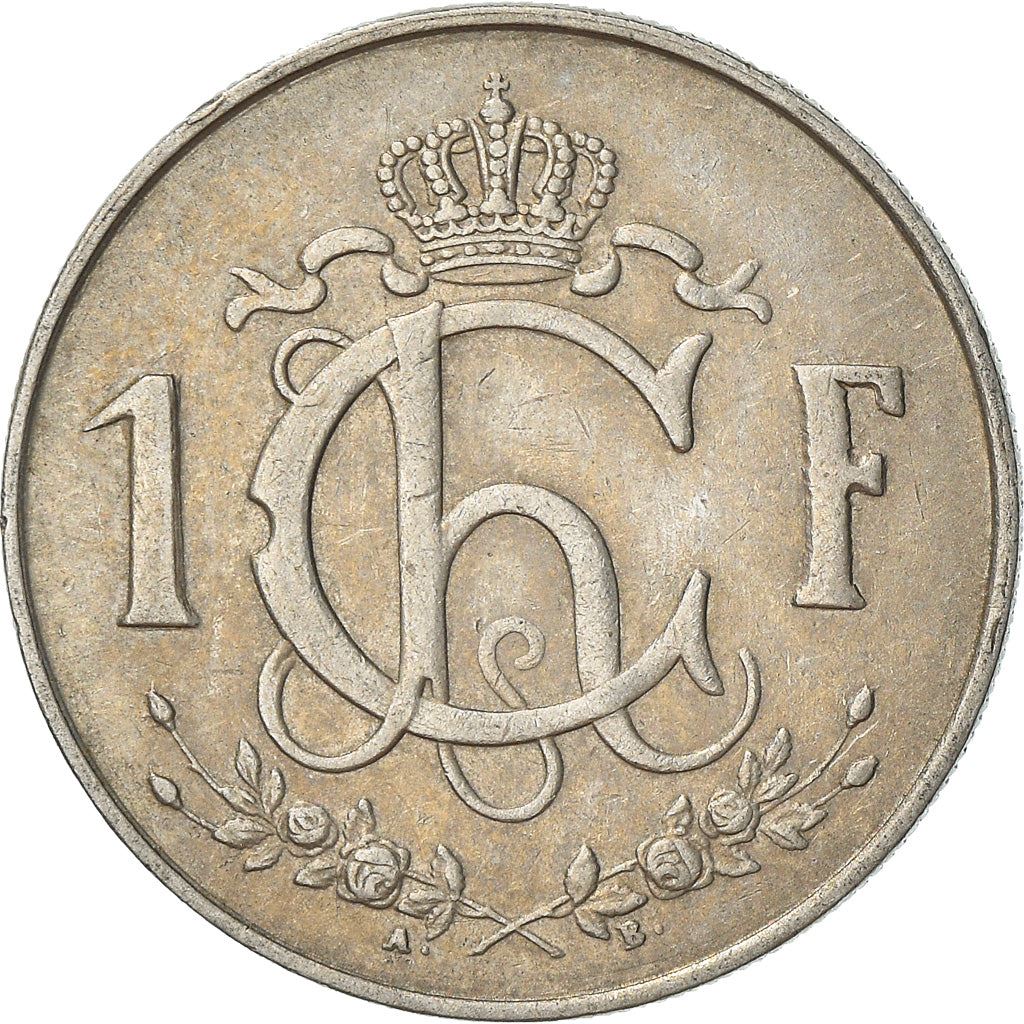 Luxembourg Coin Luxembourger 1 Franc | Charlotte | KM46.2 | 1952 - 1964