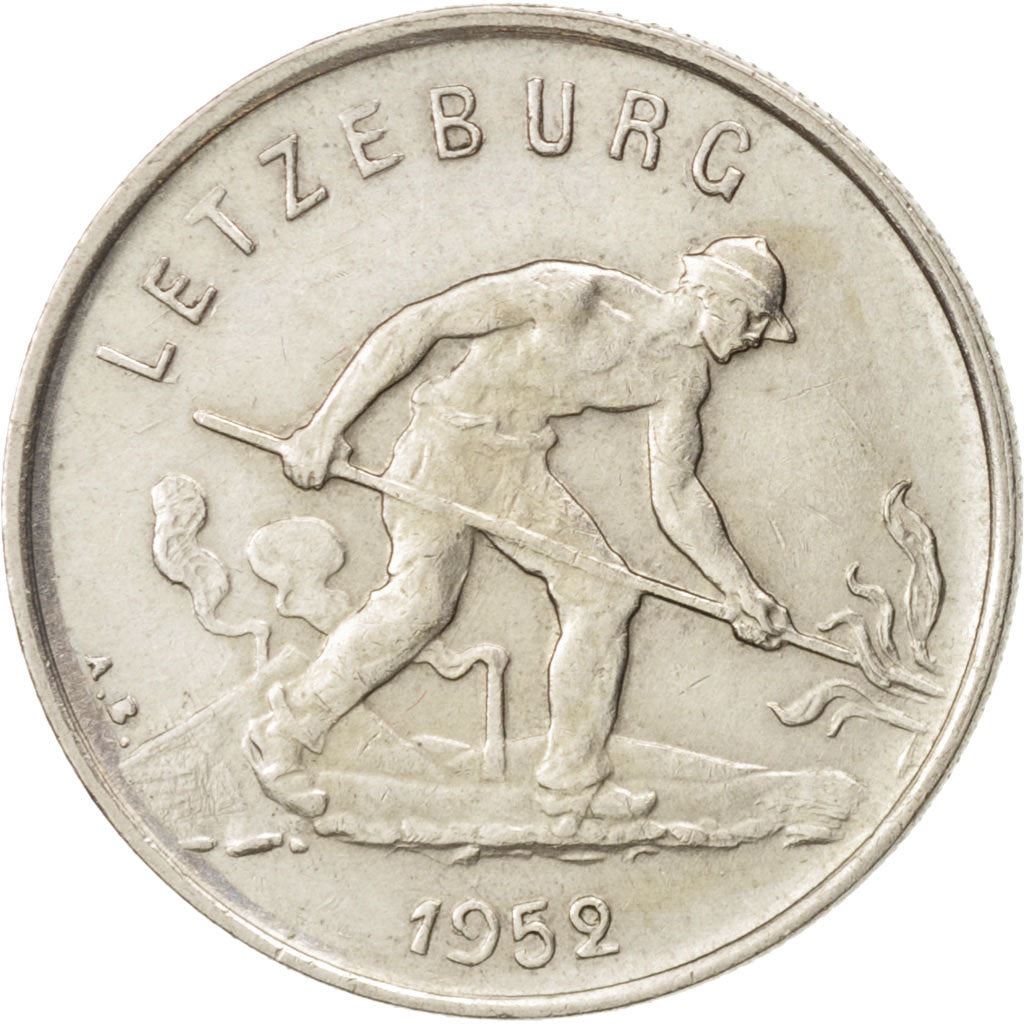 Luxembourg Coin Luxembourger 1 Franc | Charlotte | KM46.2 | 1952 - 1964