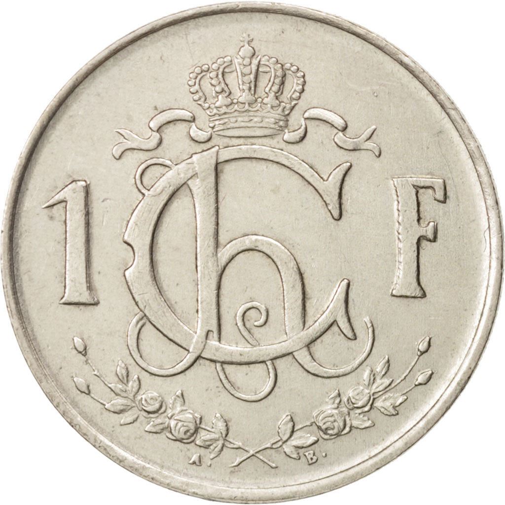 Luxembourg Coin Luxembourger 1 Franc | Charlotte | KM46.2 | 1952 - 1964