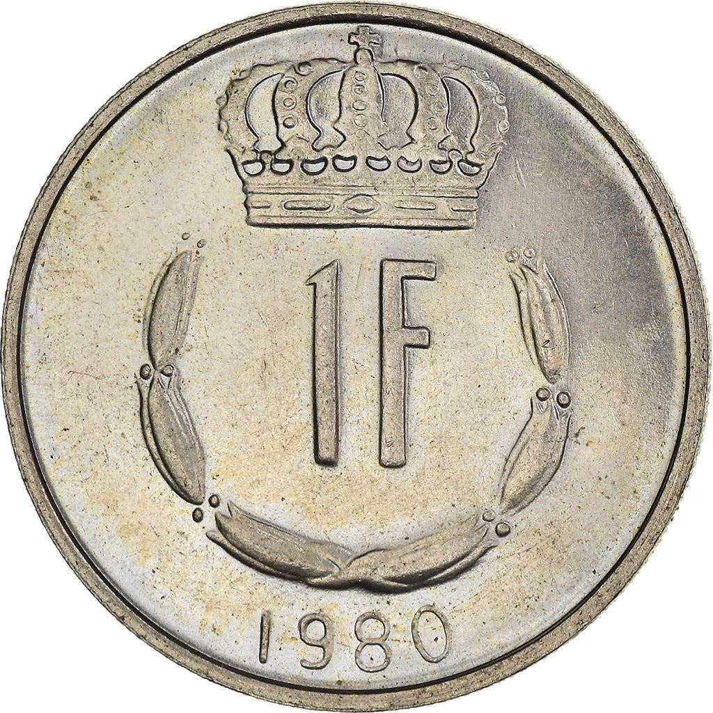 Luxembourg Coin Luxembourger 1 Franc | Prince Jean | KM55 | 1965 - 1984