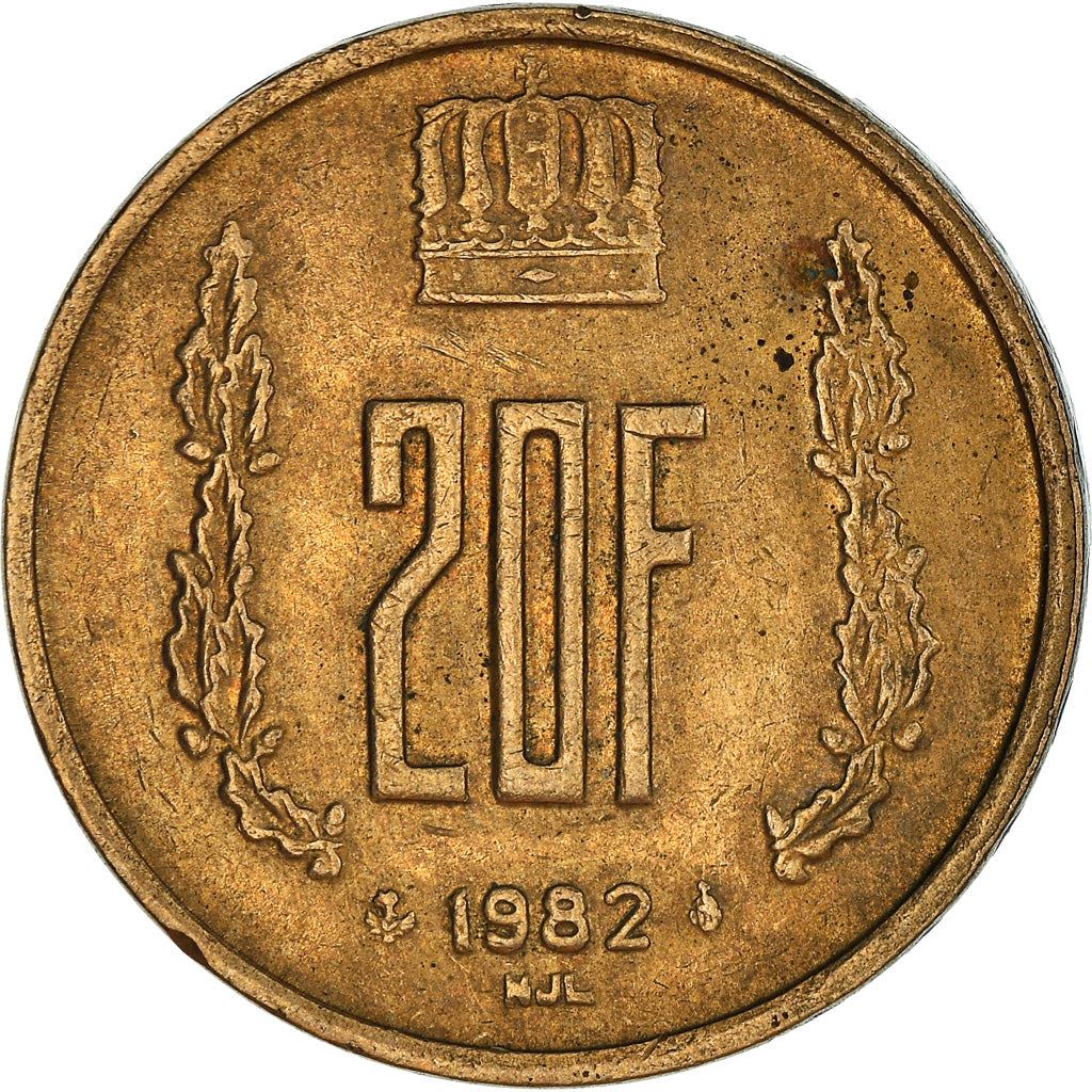 Luxembourg Coin Luxembourger 20 Francs | Prince Jean | KM58 | 1980 - 1983