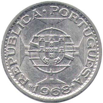 Macau | 1 Pataca Coin | Cross | KM6 | 1968 - 1975