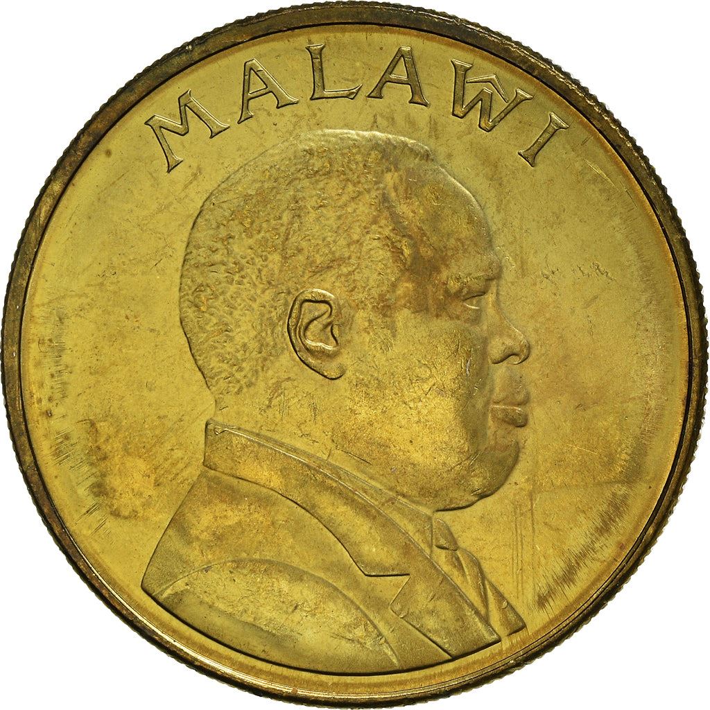 Malawi 1 Kwacha Coin | President Bakill Muluzi | Fish Eagle | KM28 | 1996 - 2003