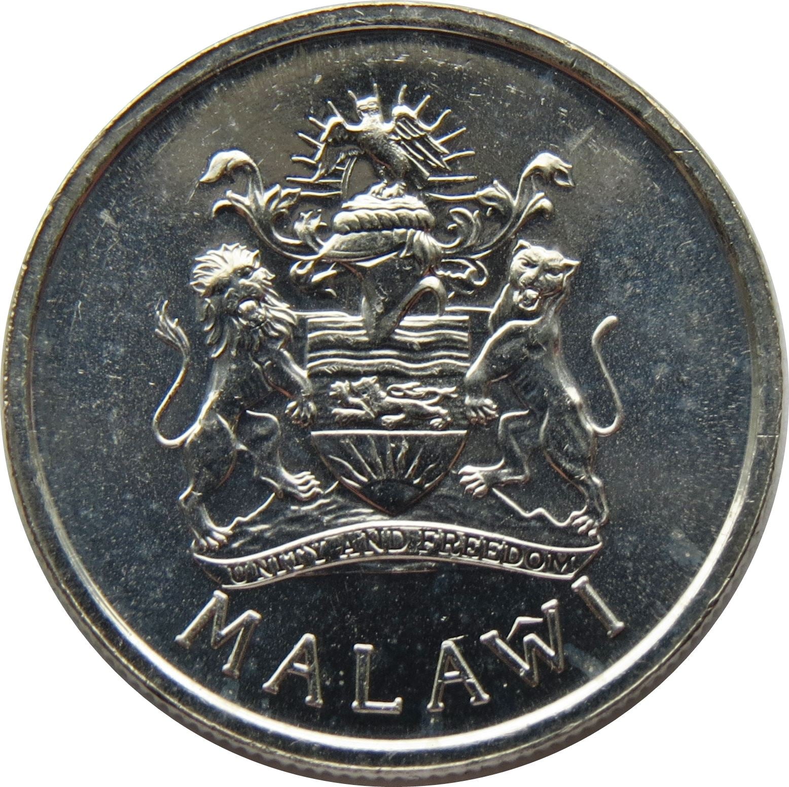 Malawi 5 Tambala Coin | Purple Heron | KM32 | 1995 - 2003