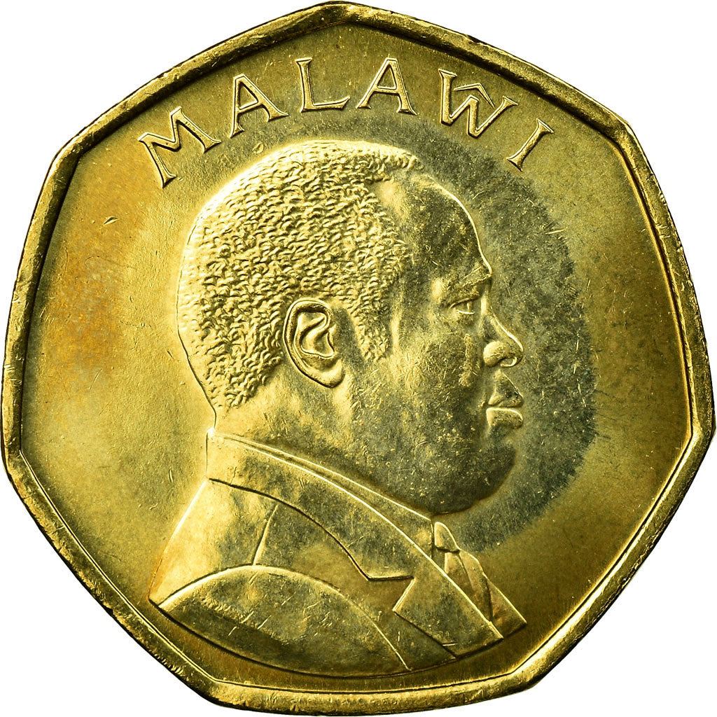 Malawi Coin Malawian 50 Tambala Coin | President Bakili Muluzi | KM30 | 1996 - 2004