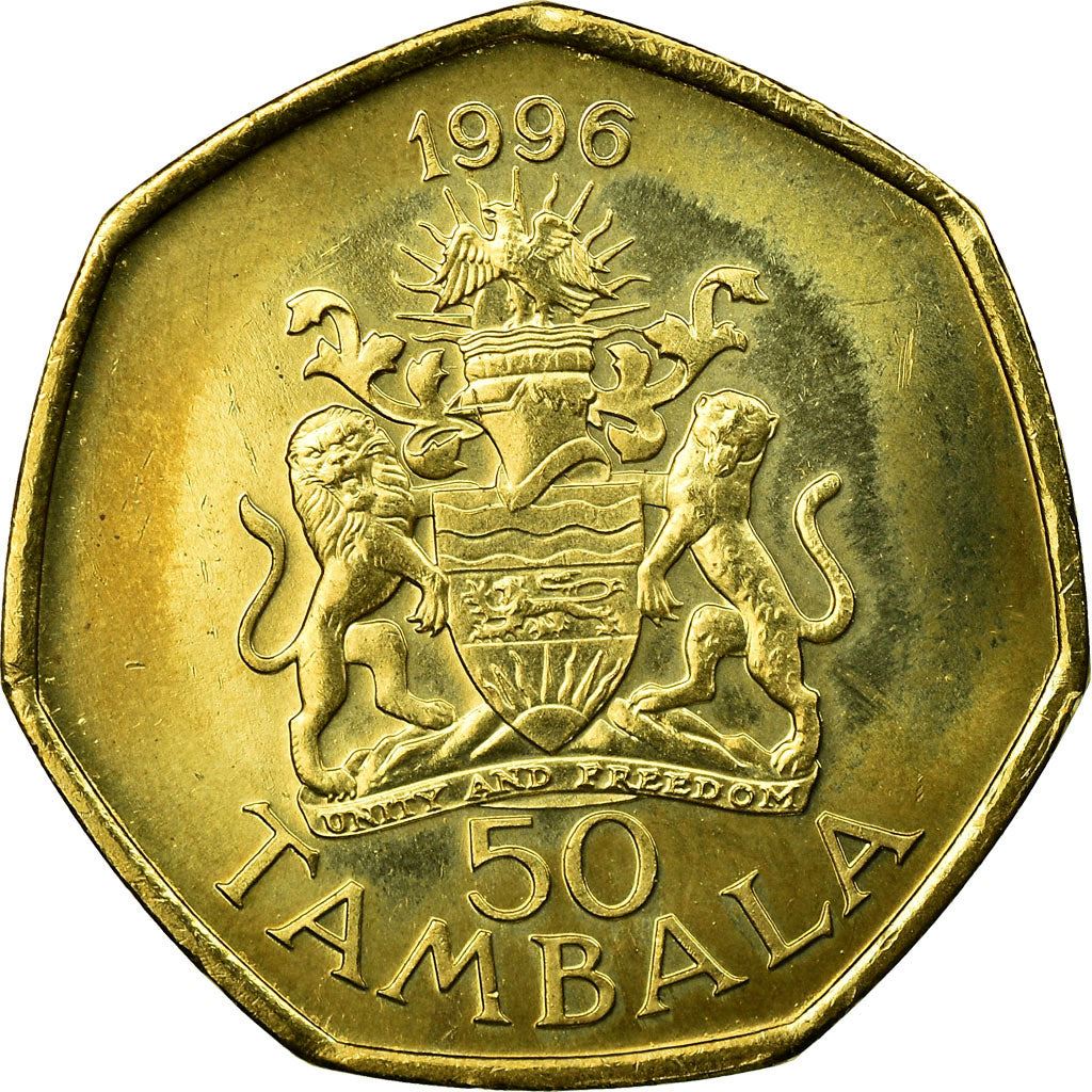 Malawi Coin Malawian 50 Tambala Coin | President Bakili Muluzi | KM30 | 1996 - 2004