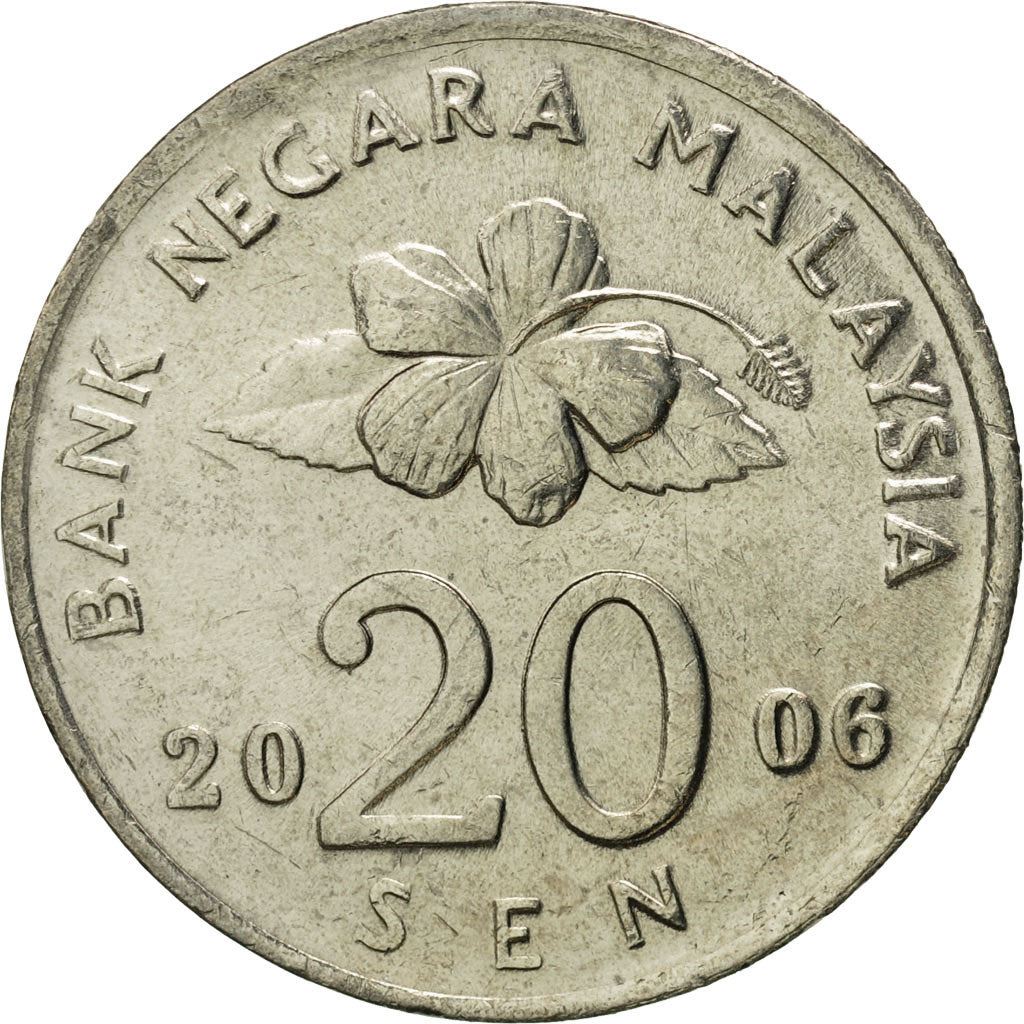 Malaysia | 20 Sen Coin | Tepak Sirih | Km:52 | 1989 - 2011